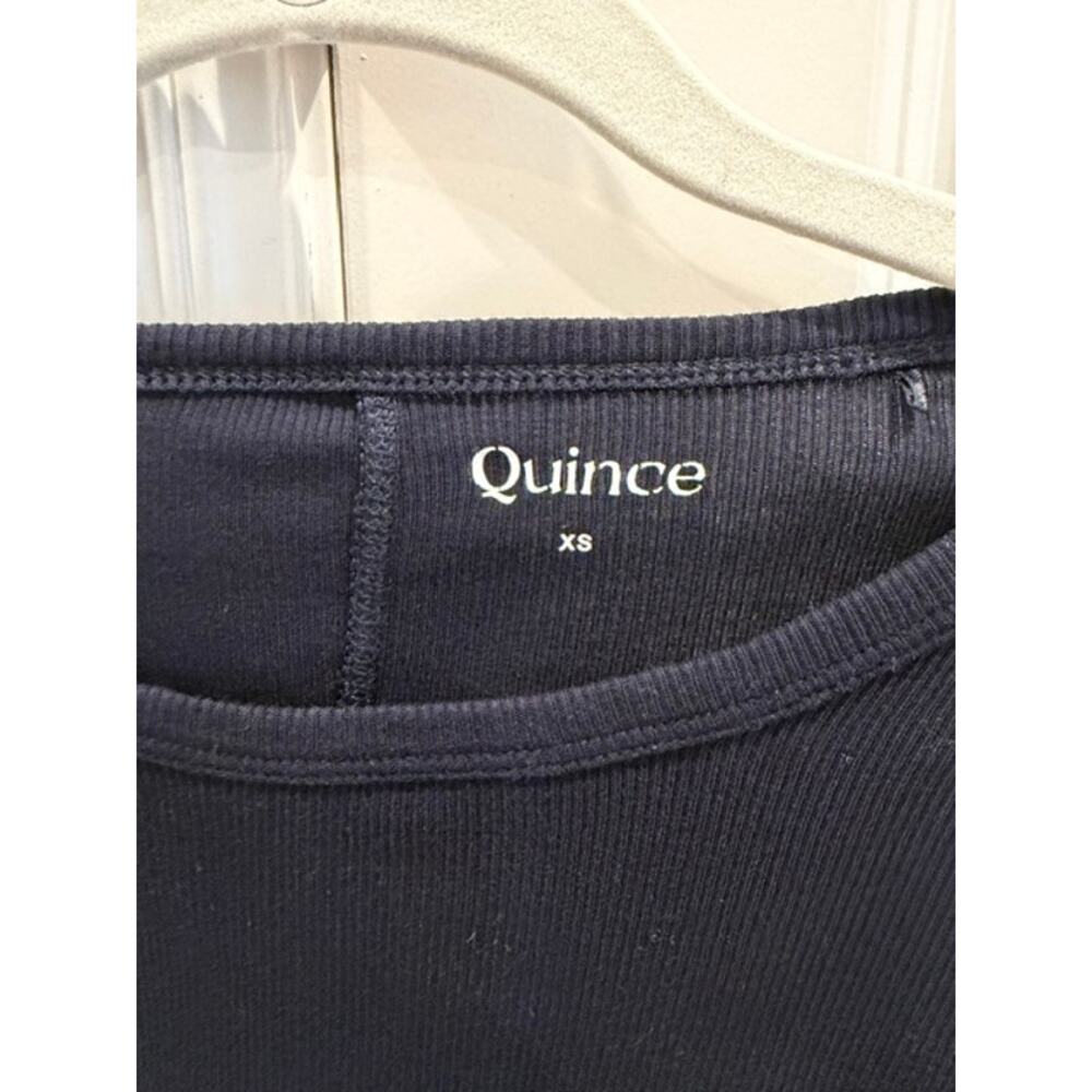 Quince NWOT XS Bundle SuperSoft Fleece Shorts & Organic Rib Long Sleeve Tee - Picture 13 of 16